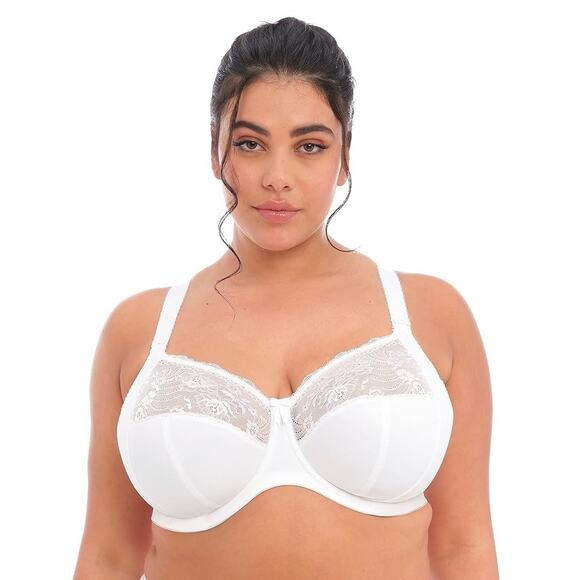 Elomi Women's Morgan Banded Comfort & Support Bra, Size 38 M, In White Underwire - Picture 1 of 12